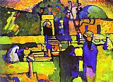 Wassily Kandinsky Arabs I Cemetery painting